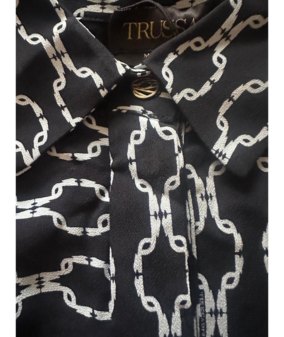 TRUSSARDI Черное вискозное повседневное платье, фото 9