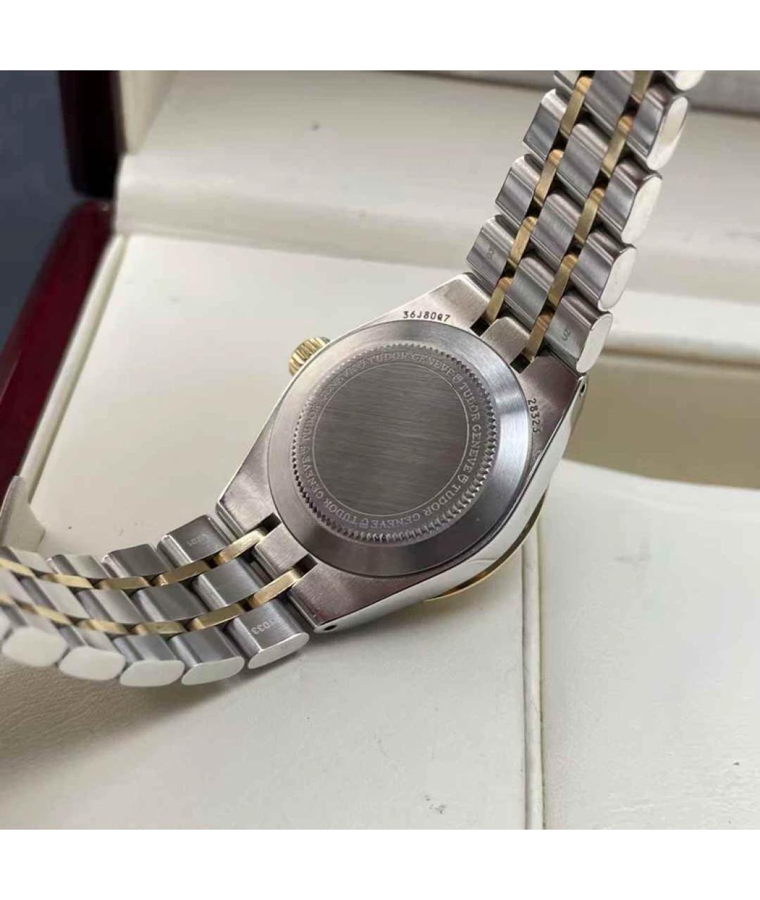 TUDOR Белые часы из желтого золота, фото 3