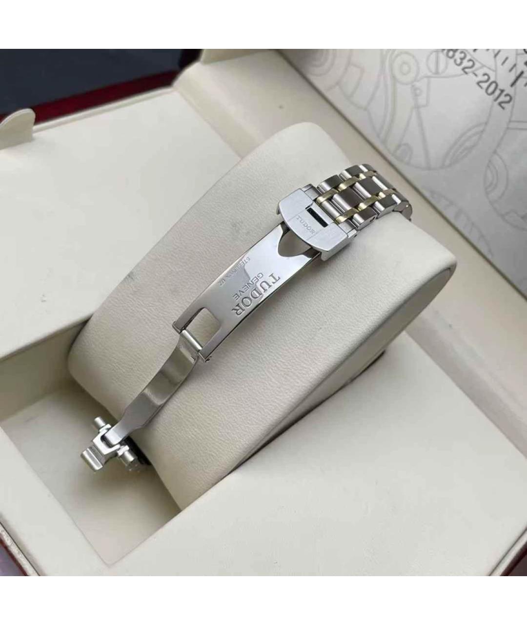 TUDOR Белые часы из желтого золота, фото 6