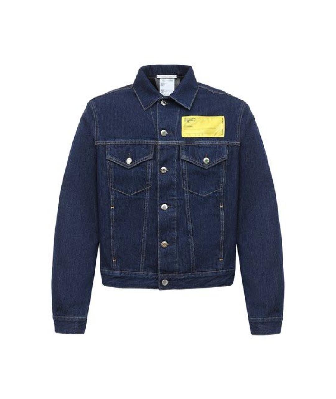 HELMUT LANG Темно-синяя деним куртка, фото 9