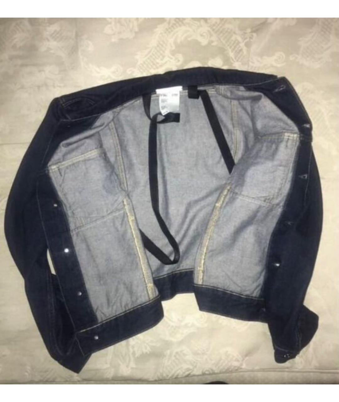 HELMUT LANG Темно-синяя деним куртка, фото 4