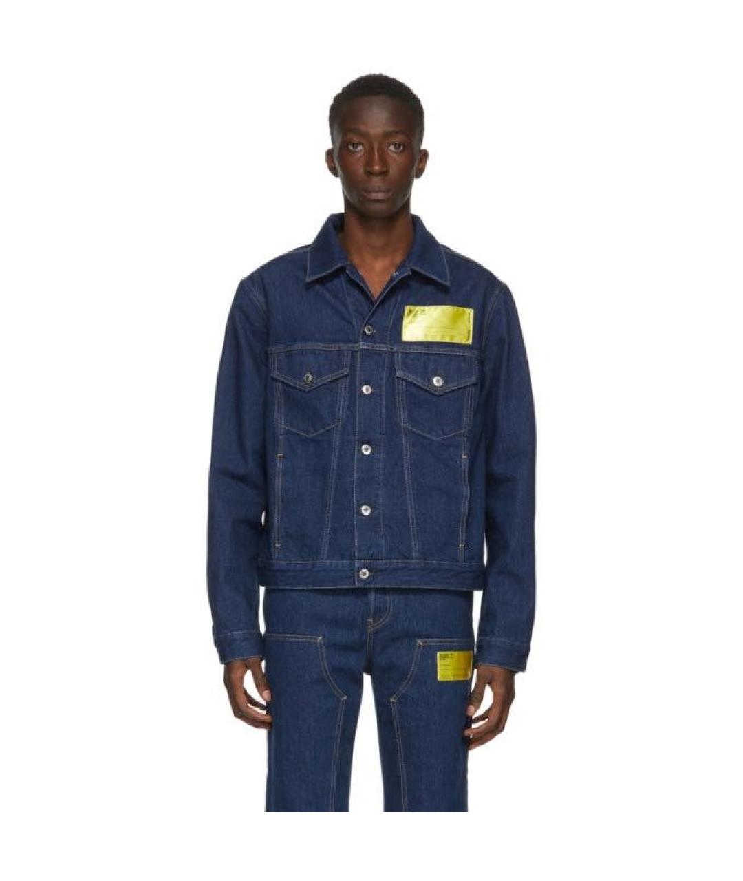 HELMUT LANG Темно-синяя деним куртка, фото 2