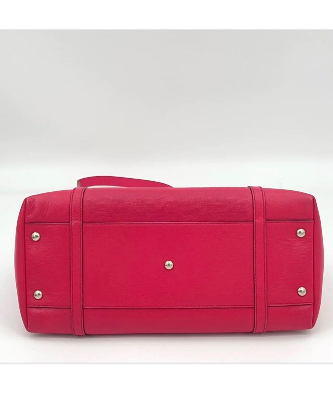 GUCCI Розовая кожаная сумка с короткими ручками, фото 3