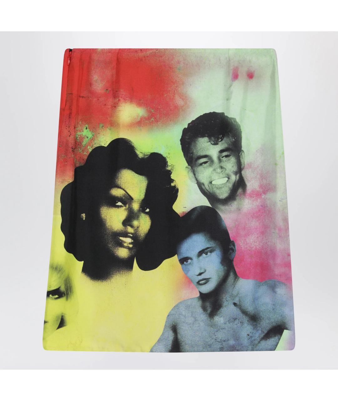 VERSACE Мульти шелковая юбка миди, фото 2