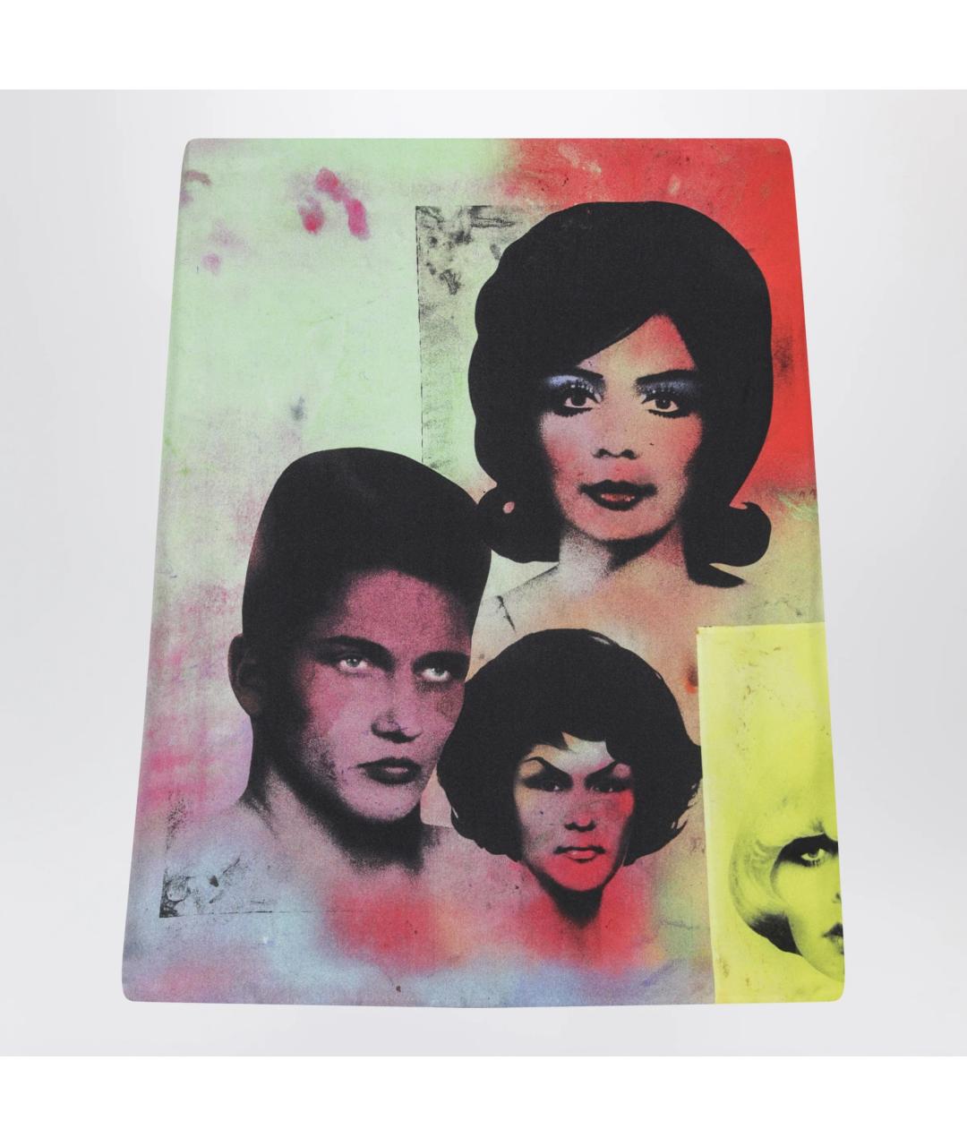 VERSACE Мульти шелковая юбка миди, фото 3