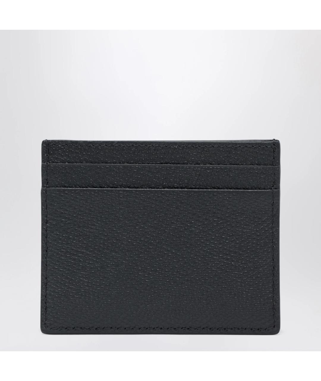 VALENTINO Черный кожаный кардхолдер, фото 2