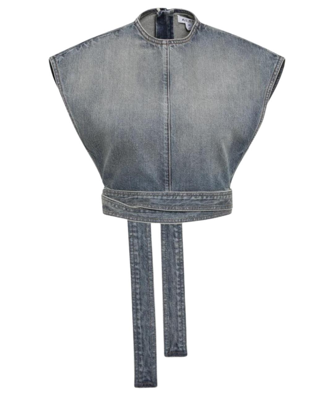 ALAIA Синяя хлопковая футболка, фото 1