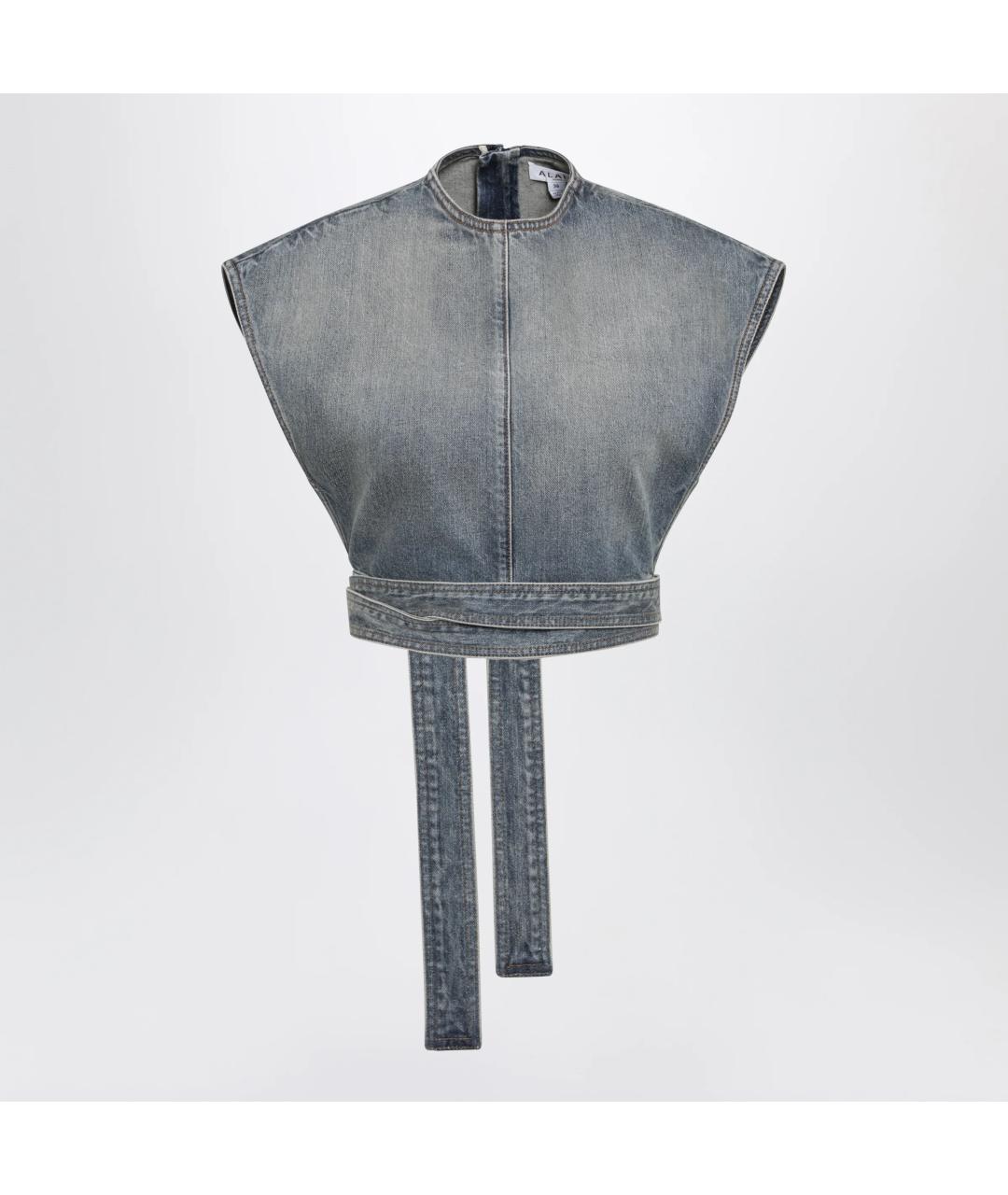 ALAIA Синяя хлопковая футболка, фото 3