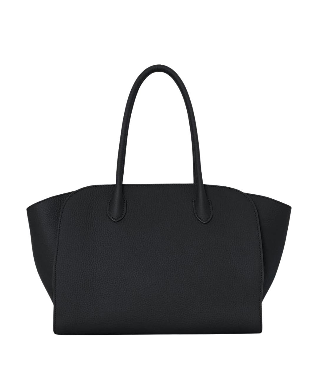 THE ROW Черная кожаная сумка тоут, фото 1