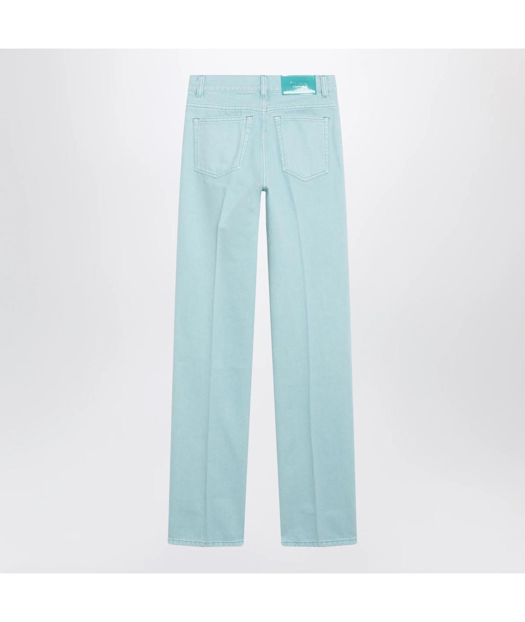 CHLOE Голубые хлопковые прямые джинсы, фото 2