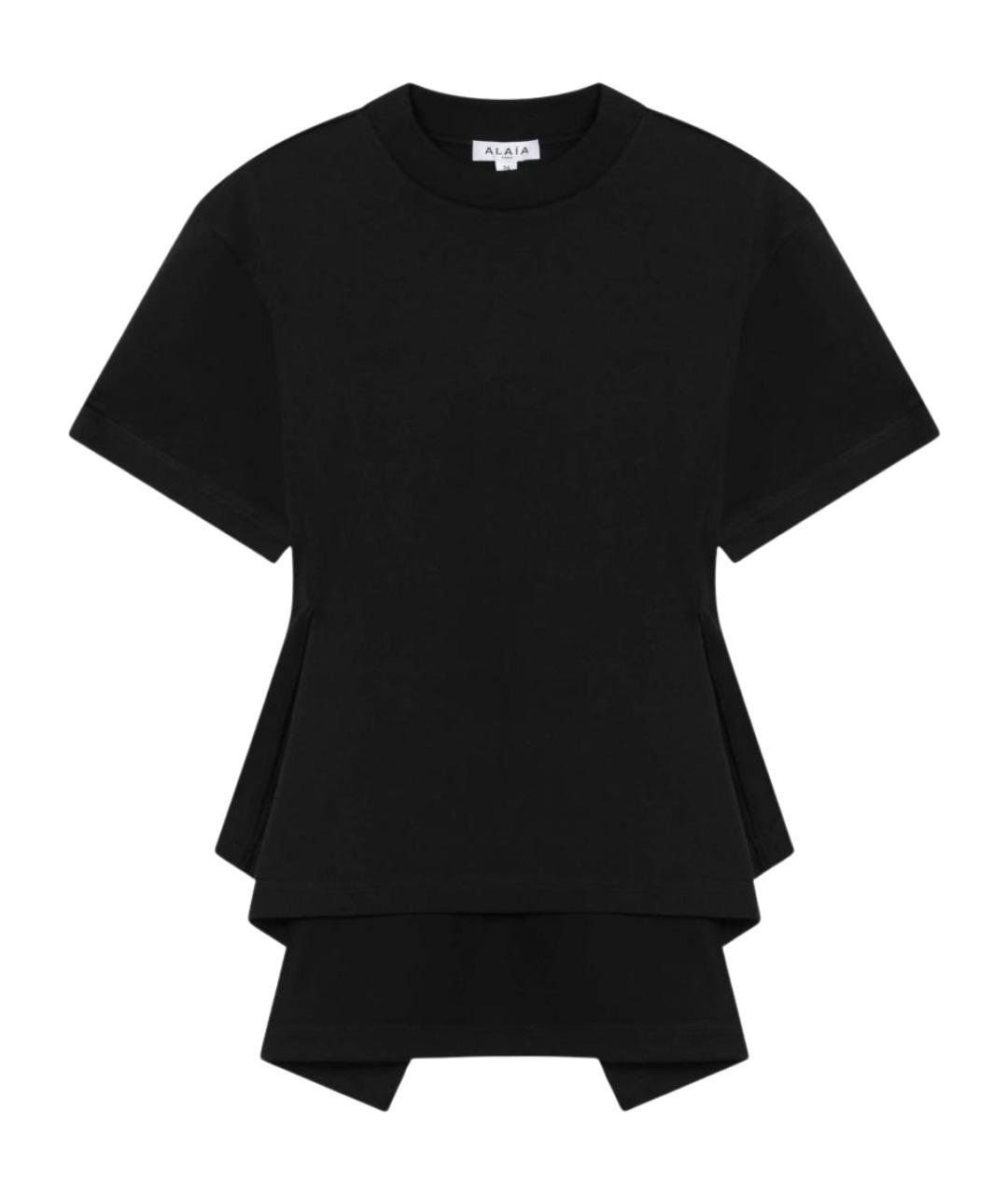 ALAIA Черная хлопковая футболка, фото 1
