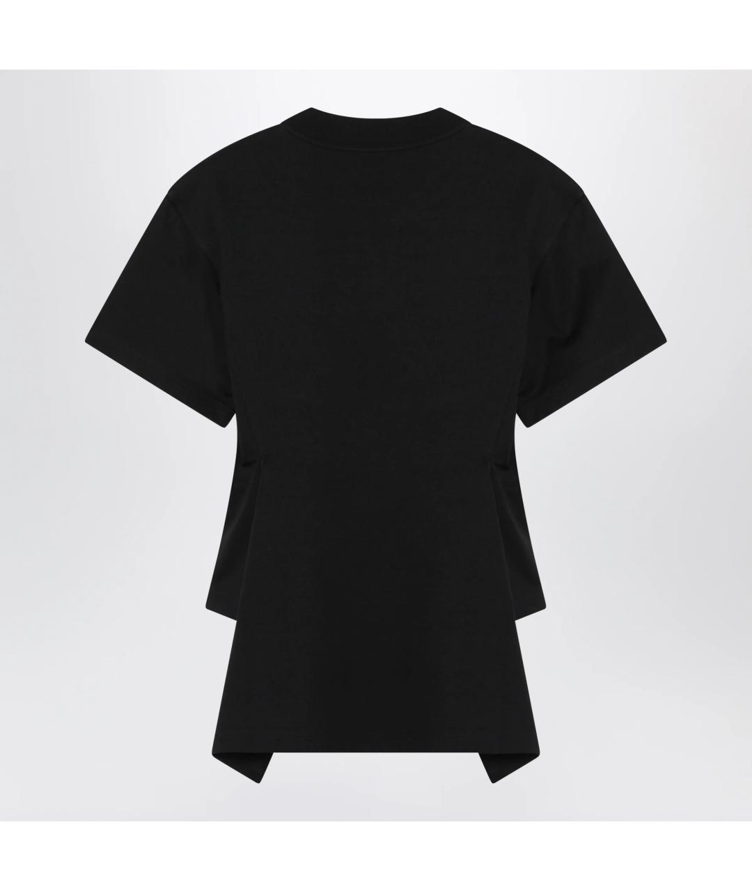 ALAIA Черная хлопковая футболка, фото 2
