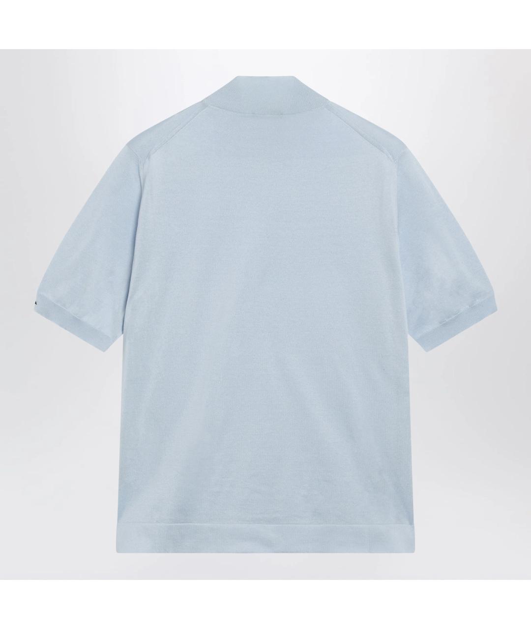 PRADA Голубая хлопковая футболка, фото 2