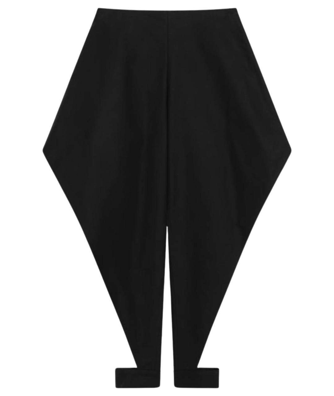 ALAIA Черные хлопковые прямые брюки, фото 1