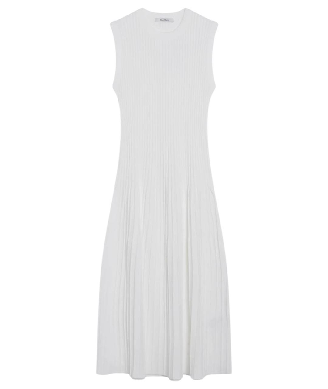 MAX MARA Белое вискозное повседневное платье, фото 1