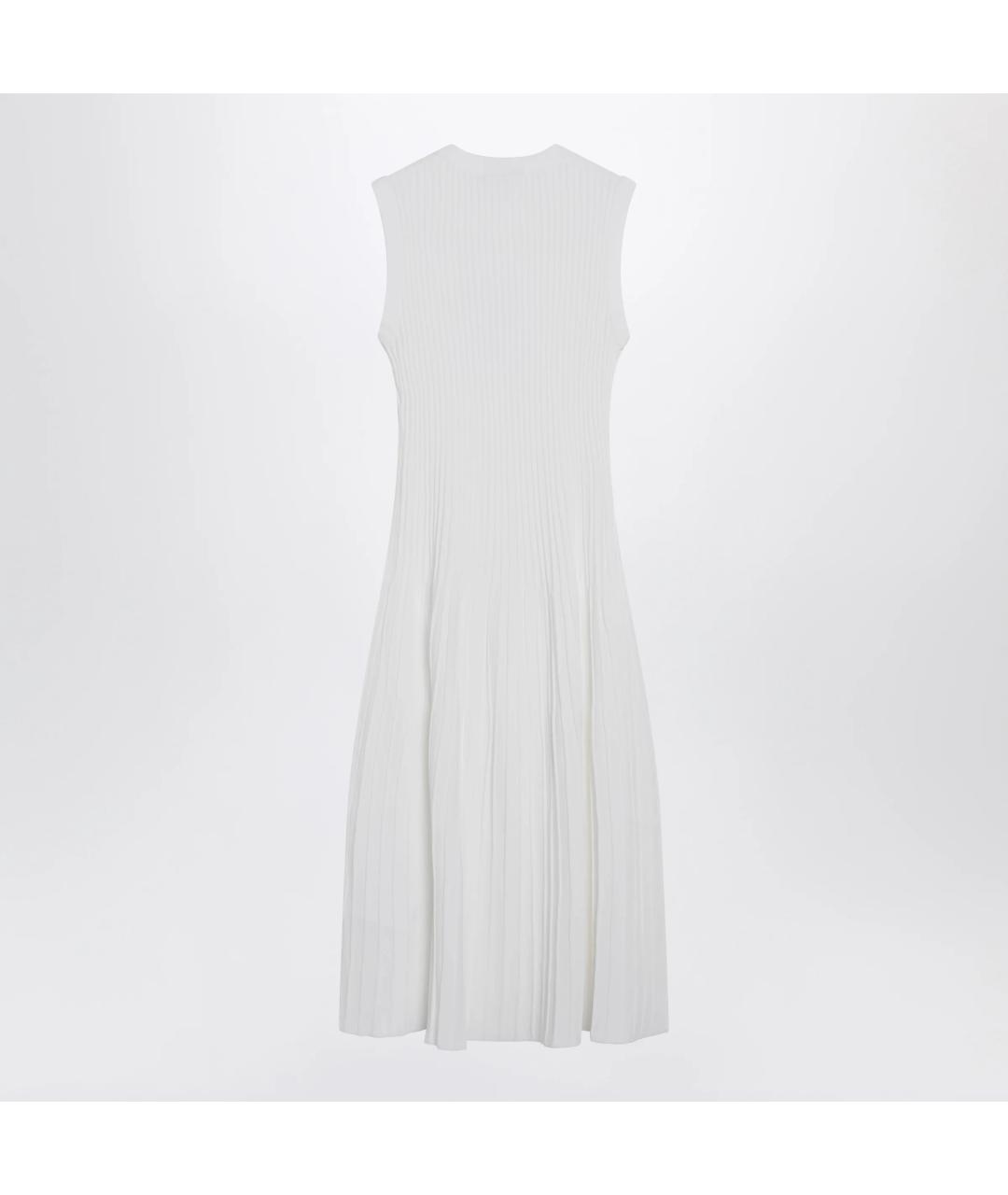 MAX MARA Белое вискозное повседневное платье, фото 2