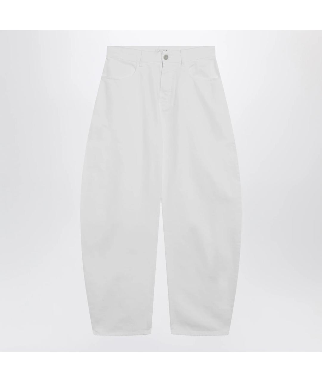 ALAIA Белые хлопковые прямые джинсы, фото 3