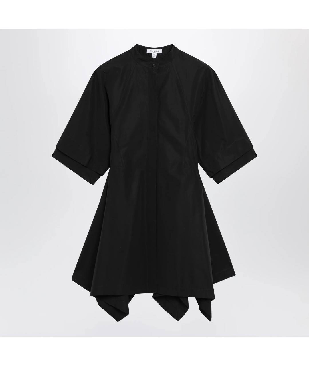 ALAIA Черное хлопковое повседневное платье, фото 3