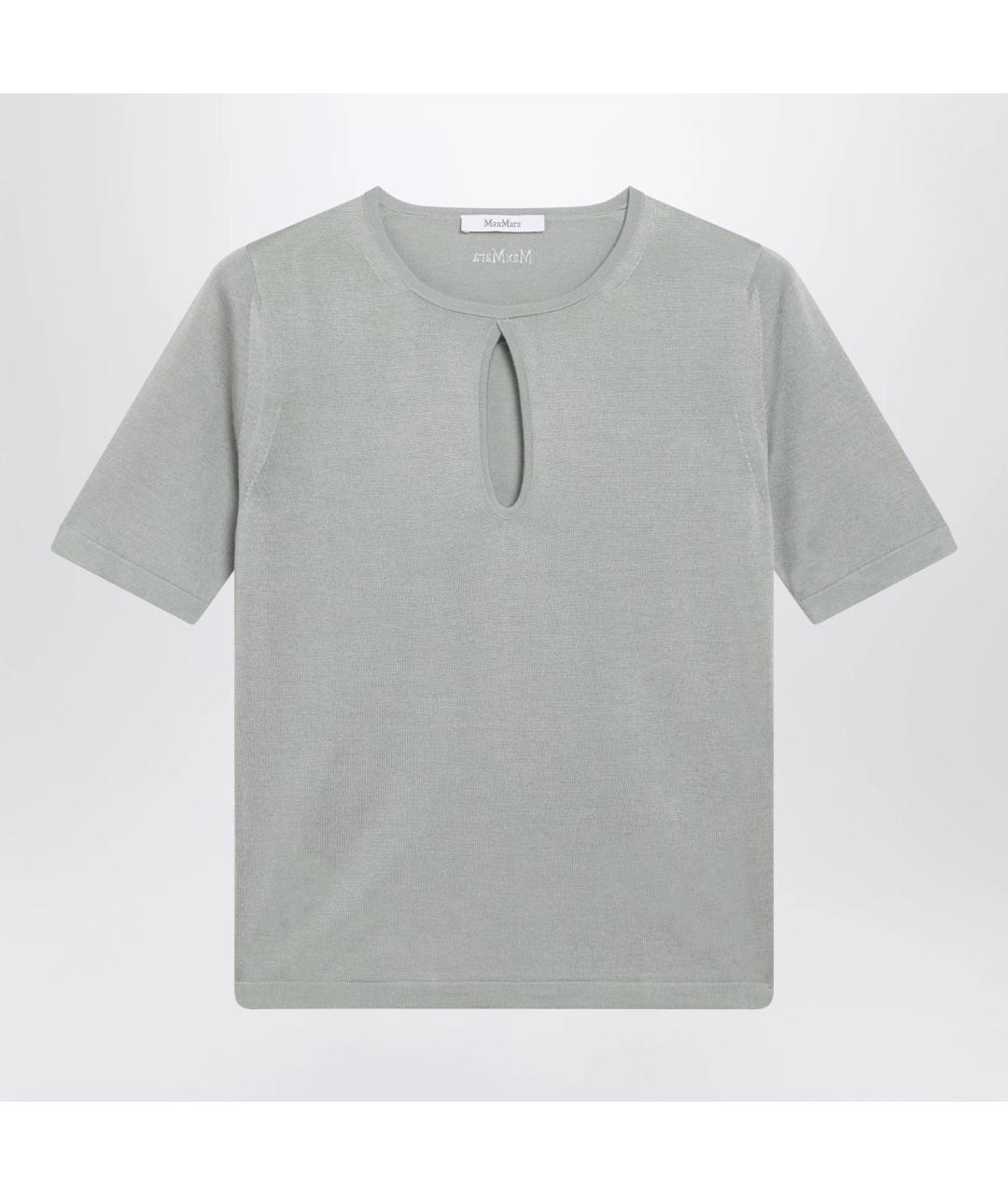 MAX MARA Зеленый шелковый джемпер / свитер, фото 3