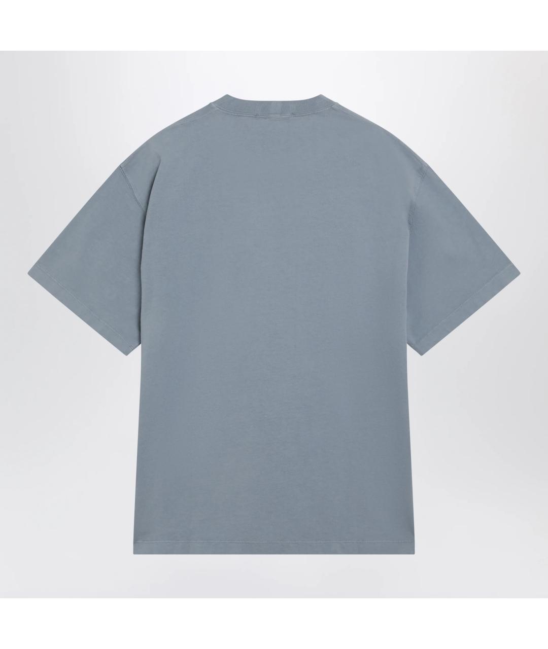 STONE ISLAND Синяя хлопковая футболка, фото 2