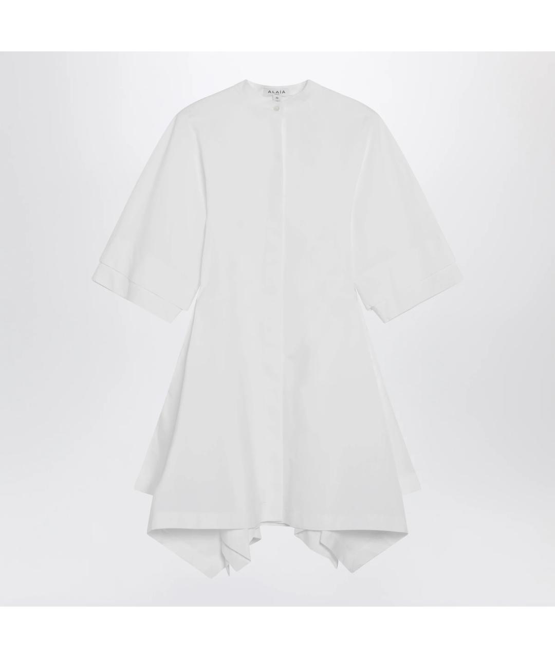 ALAIA Белое хлопковое повседневное платье, фото 3