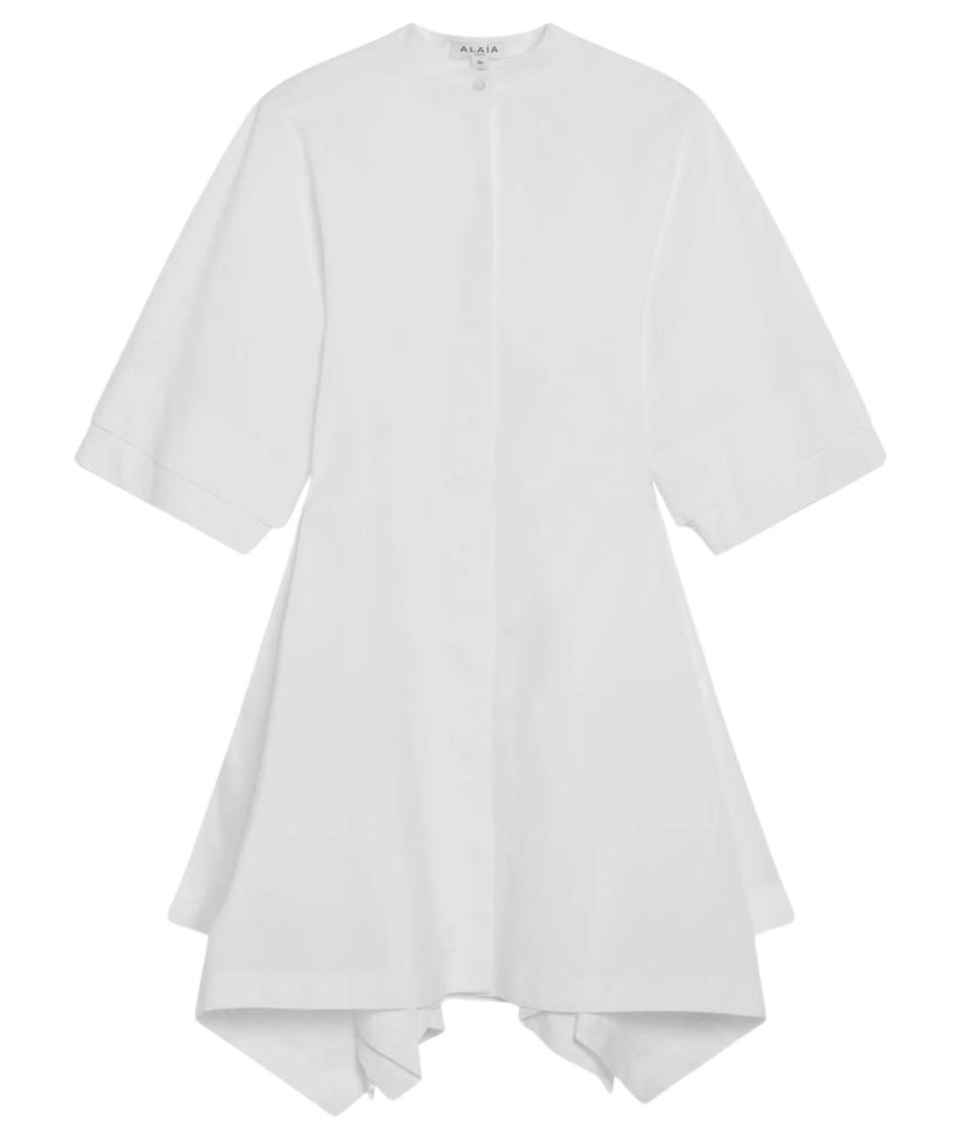 ALAIA Белое хлопковое повседневное платье, фото 1