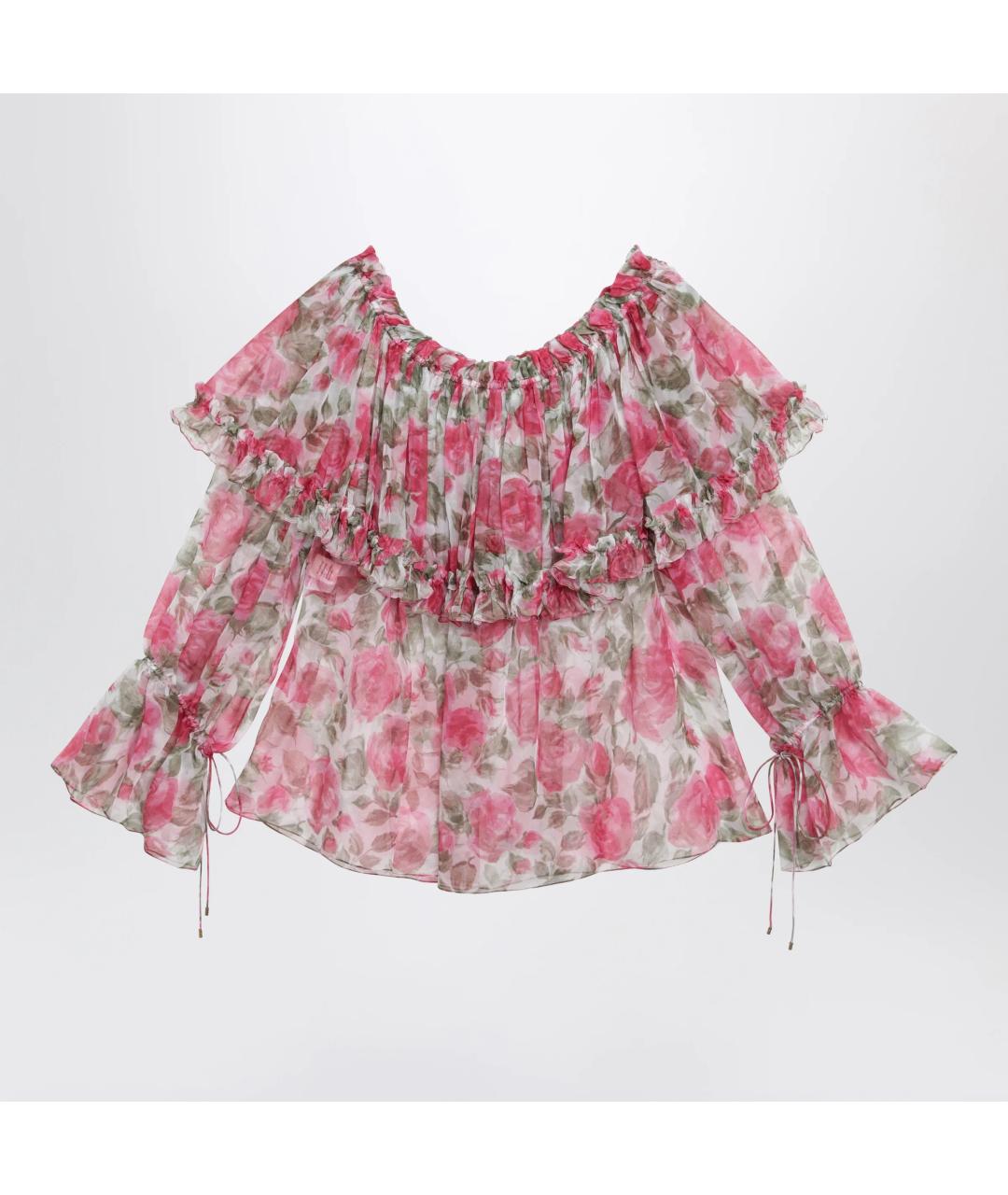 CHLOE Мульти шелковая блузы, фото 2