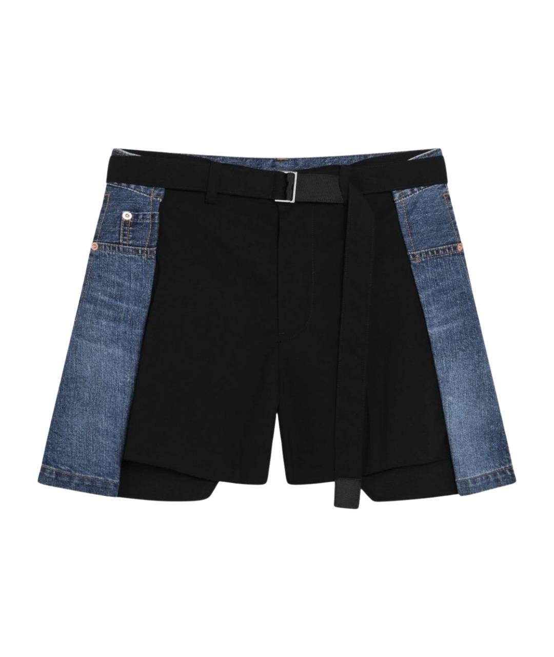 SACAI Синие деним шорты, фото 1