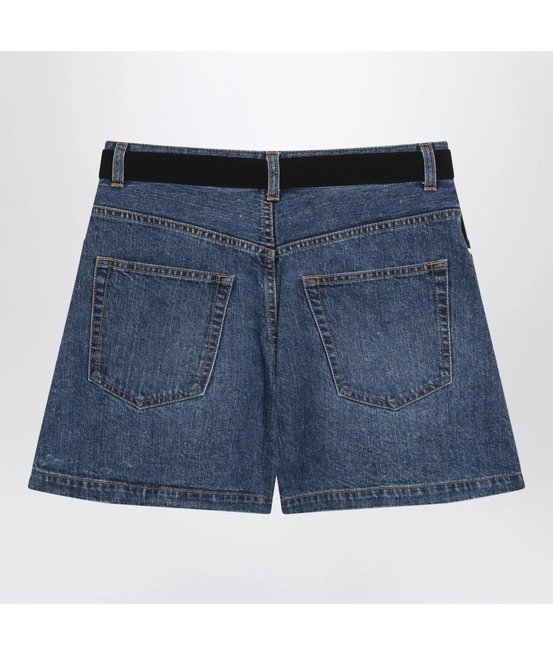 SACAI Синие деним шорты, фото 2