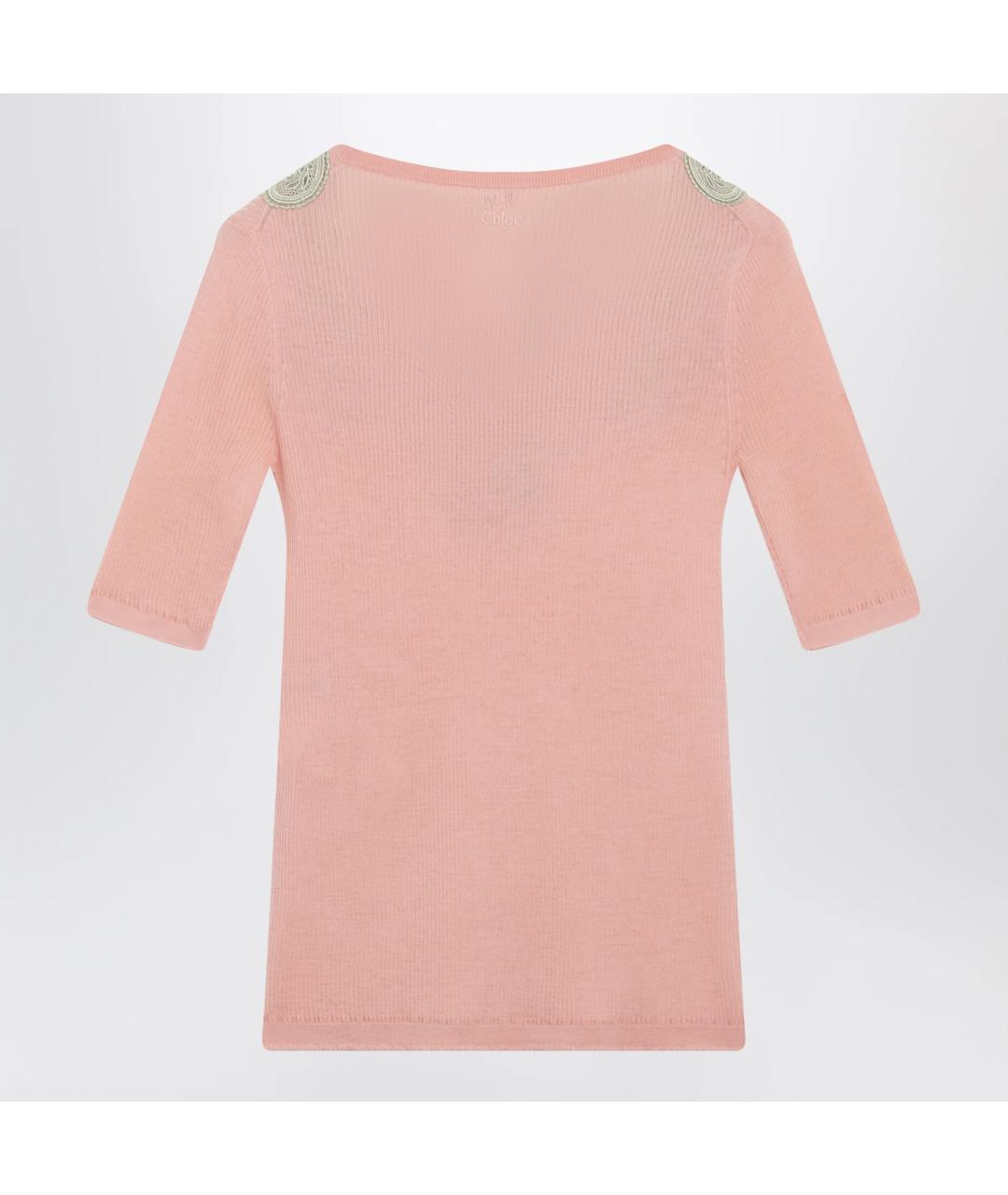 CHLOE Розовый шерстяной джемпер / свитер, фото 2
