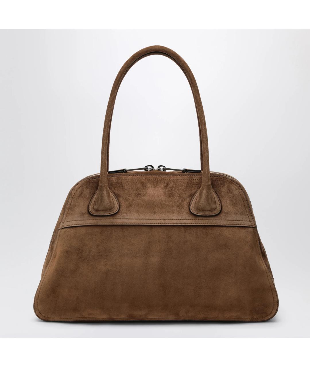 MIU MIU Коричневая замшевая сумка тоут, фото 2