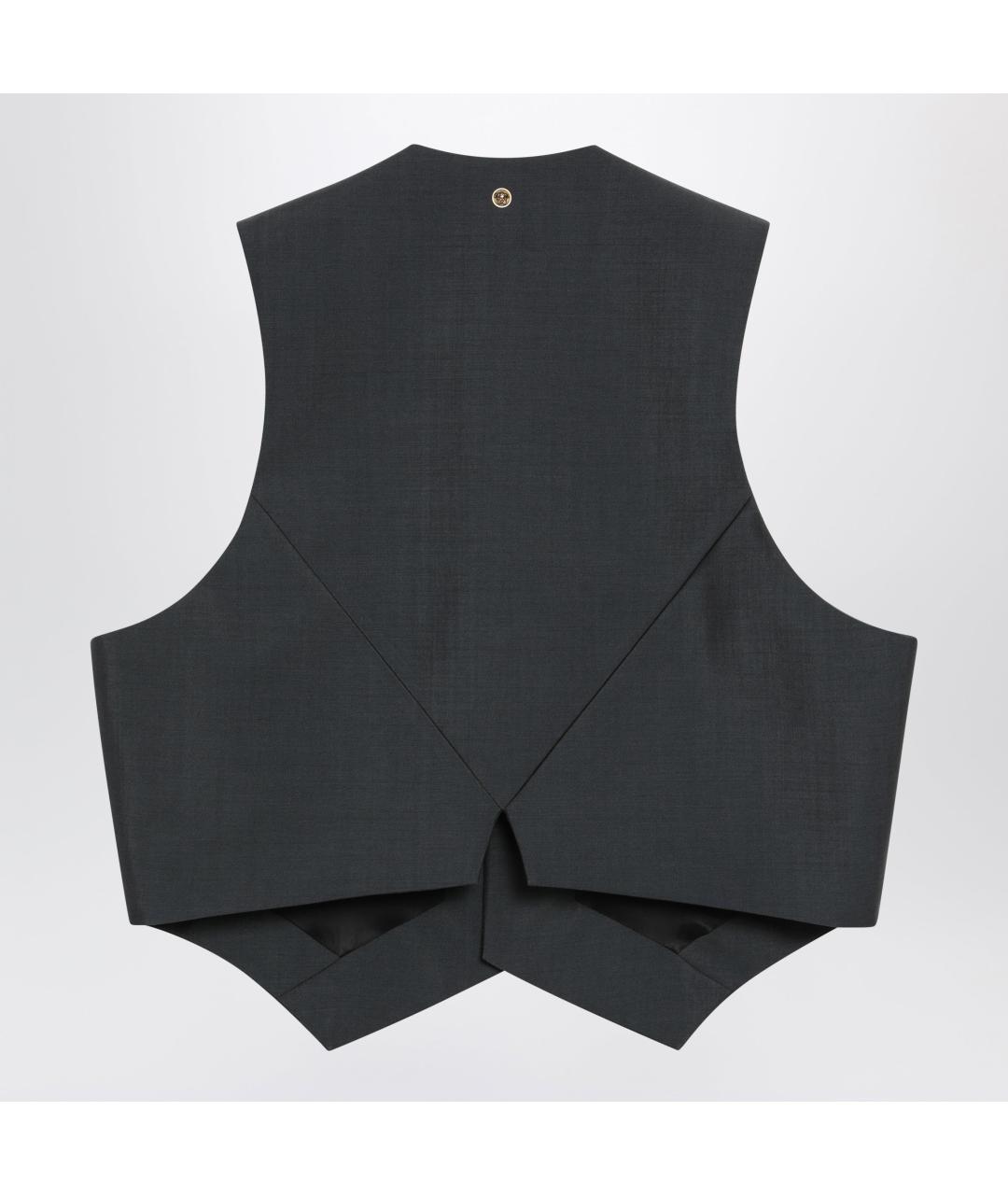 VERSACE Серый шерстяной жилет, фото 2