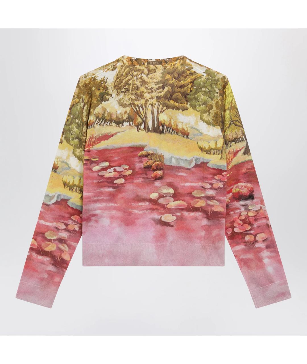 VERSACE Мульти шелковый кардиган, фото 2