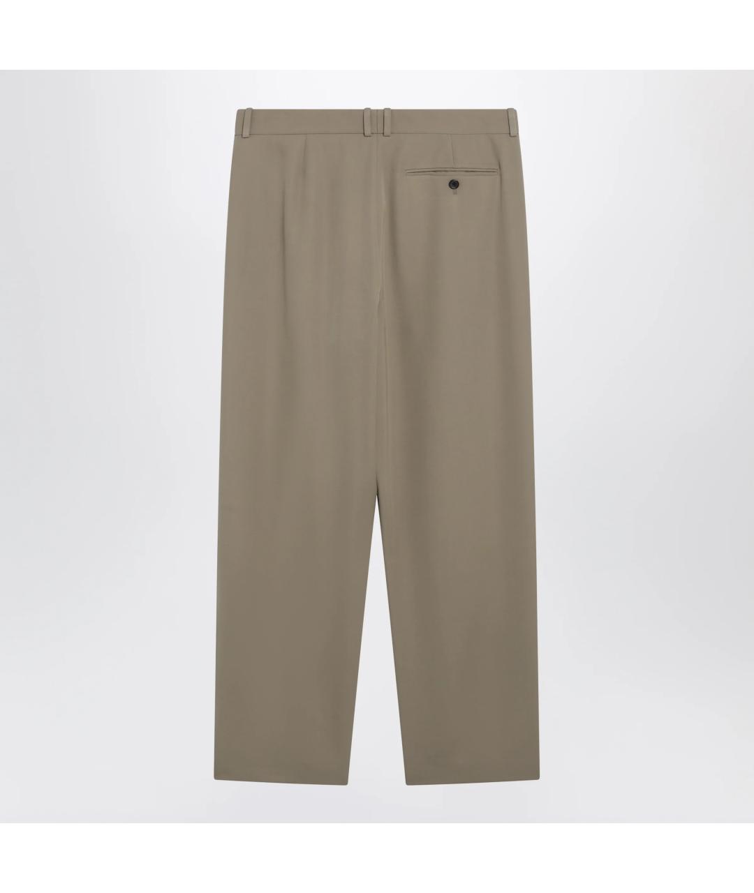 THE ROW Бежевые шерстяные прямые брюки, фото 2