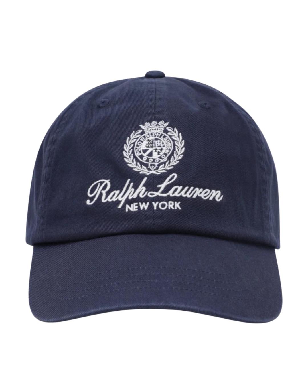 POLO RALPH LAUREN Синяя хлопковая кепка/бейсболка, фото 1