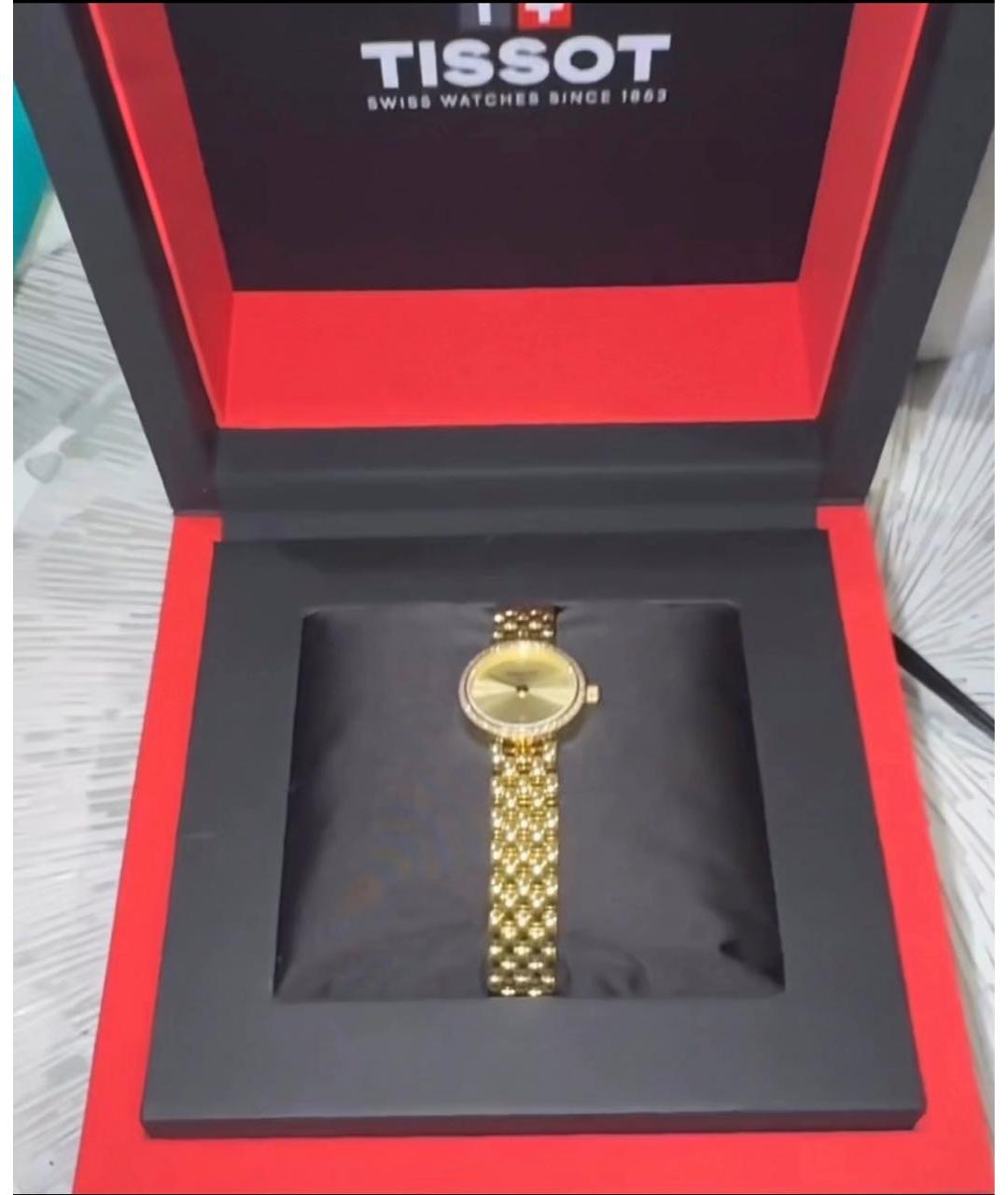 TISSOT Желтые часы, фото 4