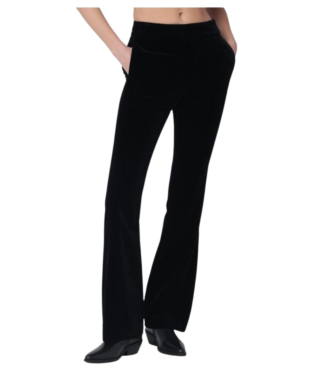 GOLDEN GOOSE DELUXE BRAND Черные хлопковые прямые брюки, фото 1