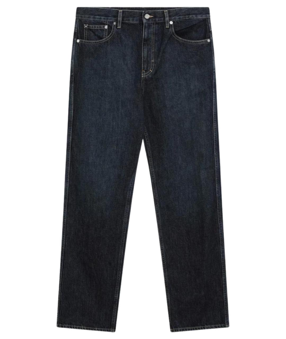 GUCCI Синие хлопковые прямые джинсы, фото 1