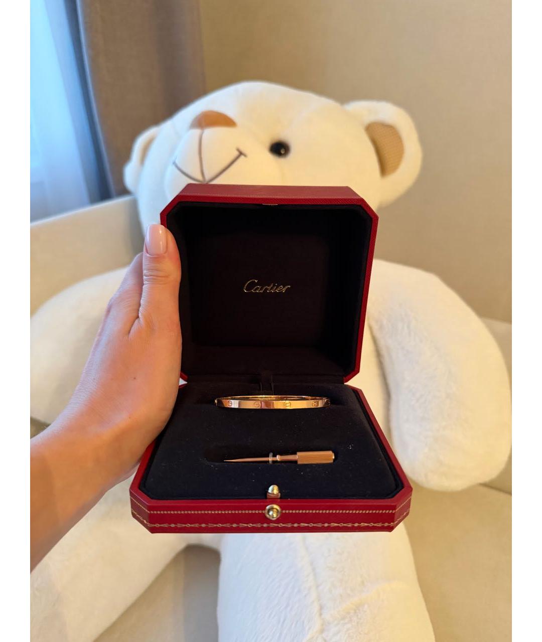 CARTIER Розовый браслет из розового золота, фото 2