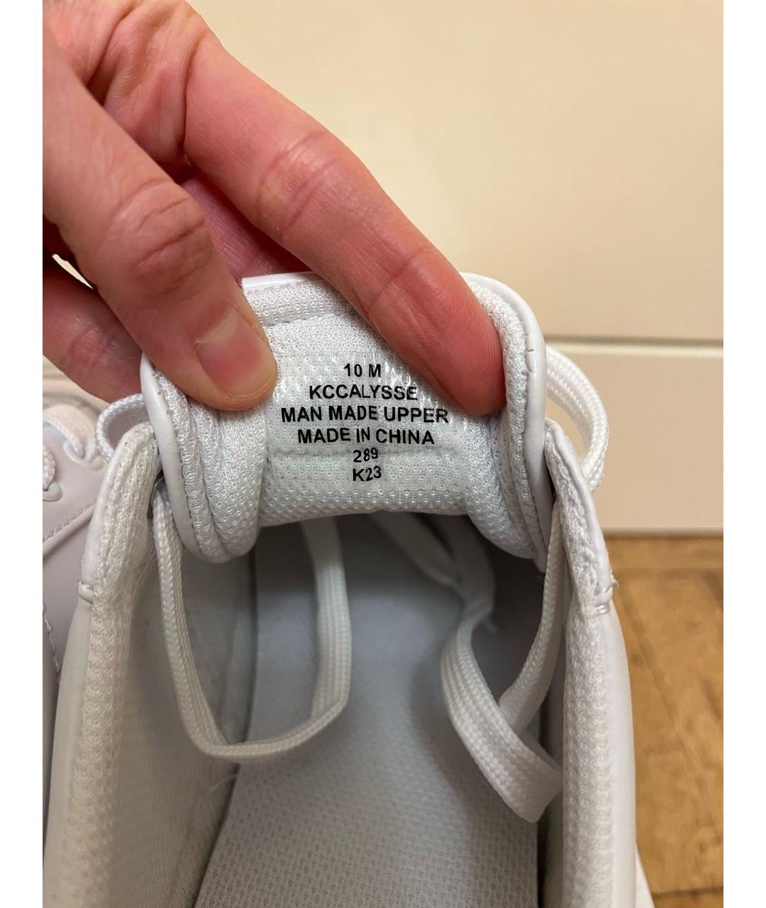 CALVIN KLEIN Белые низкие кроссовки / кеды из искусственной кожи, фото 5