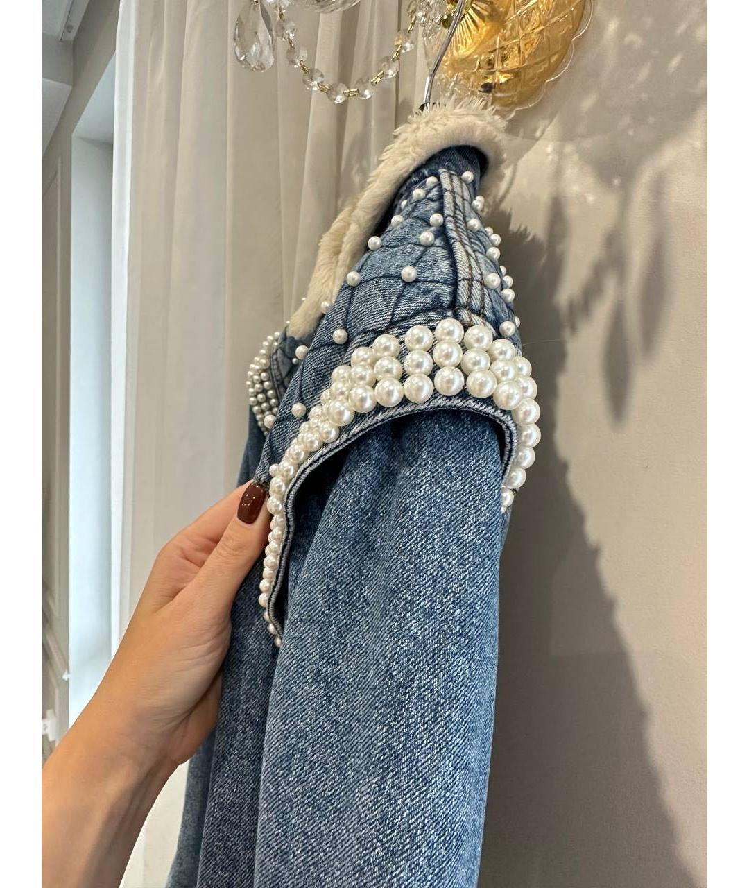 SANDRO Голубая деним куртка, фото 2