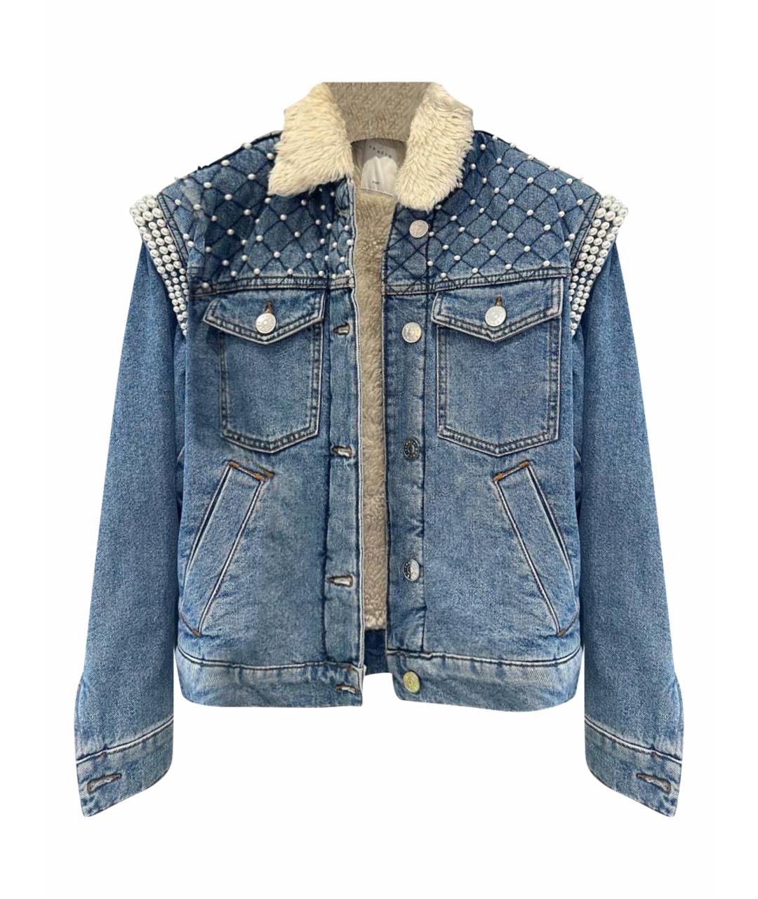 SANDRO Голубая деним куртка, фото 1