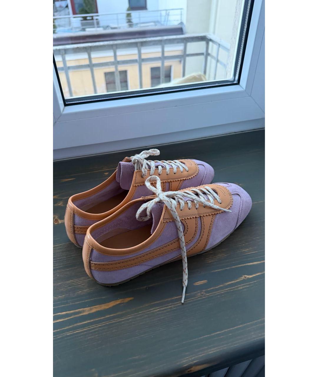 DRIES VAN NOTEN Розовые замшевые кеды, фото 7