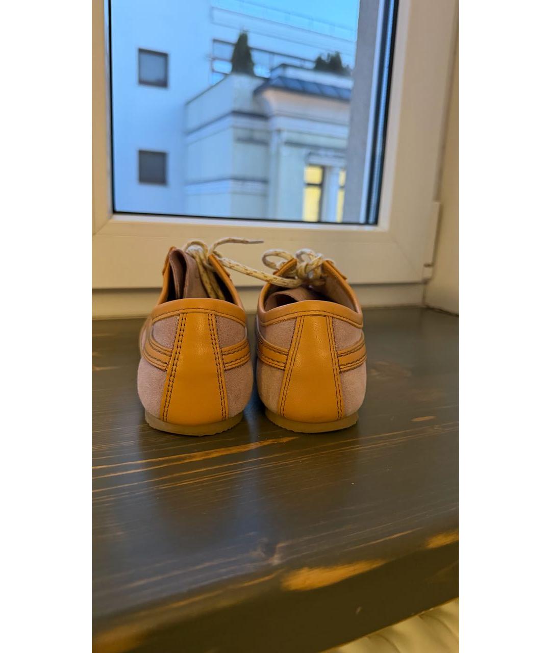 DRIES VAN NOTEN Розовые замшевые кеды, фото 4