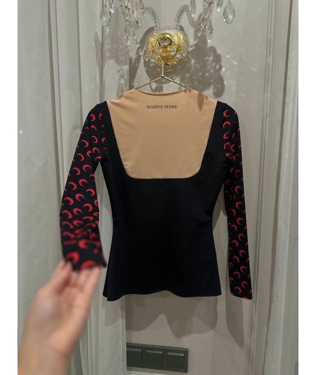 MARINE SERRE Черная водолазка, фото 2