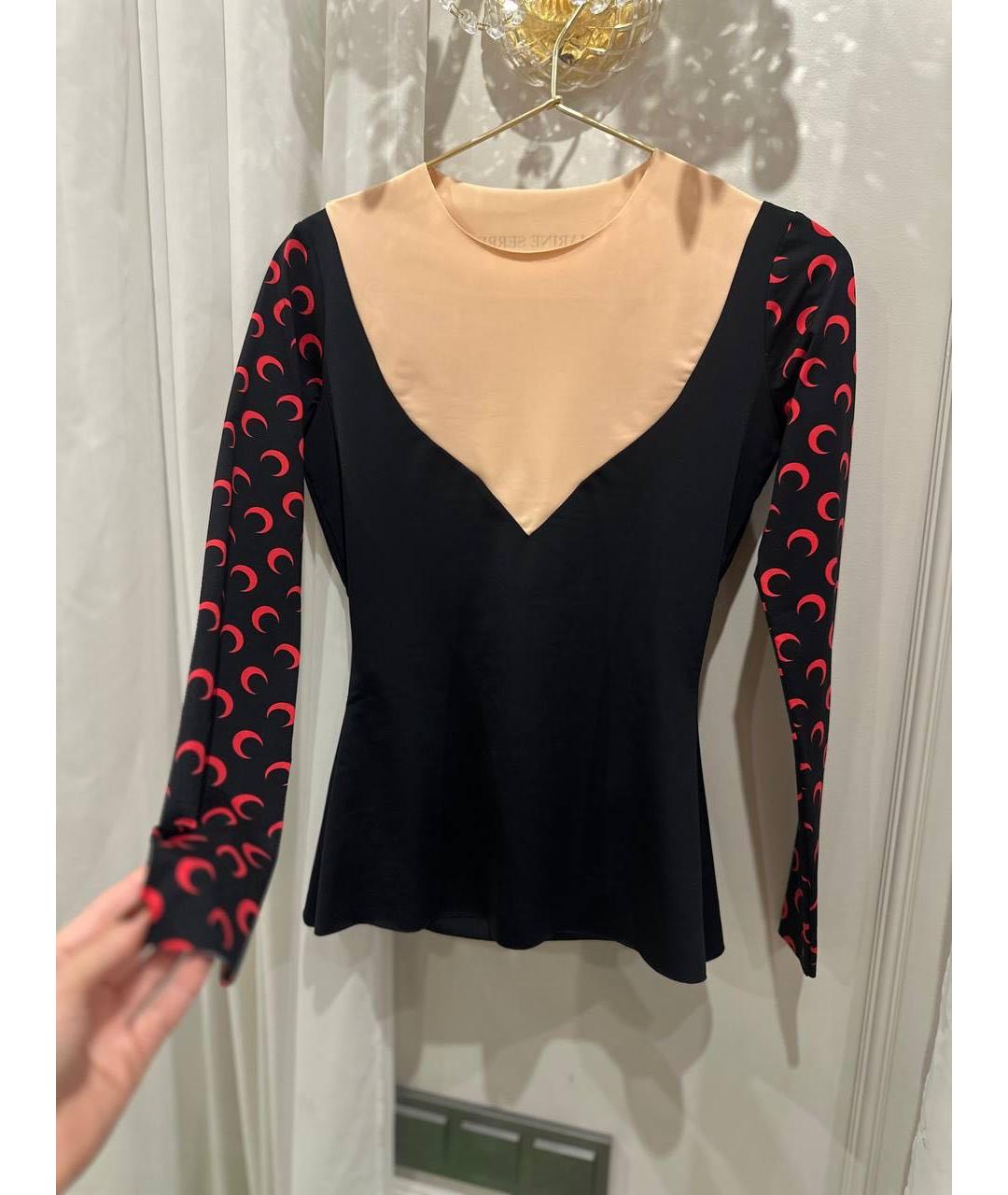 MARINE SERRE Черная водолазка, фото 5