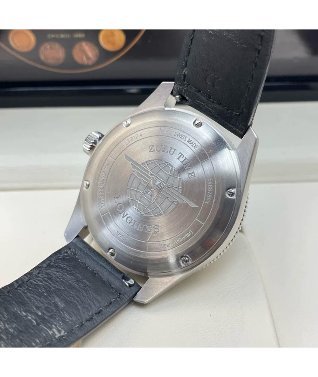 LONGINES Синие металлические часы, фото 3