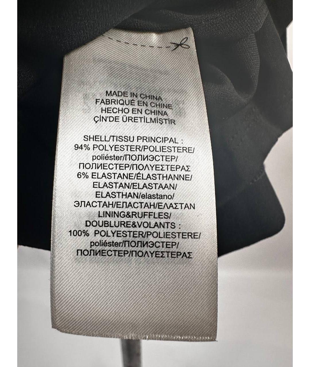 RALPH LAUREN Черное полиэстеровое коктейльное платье, фото 6