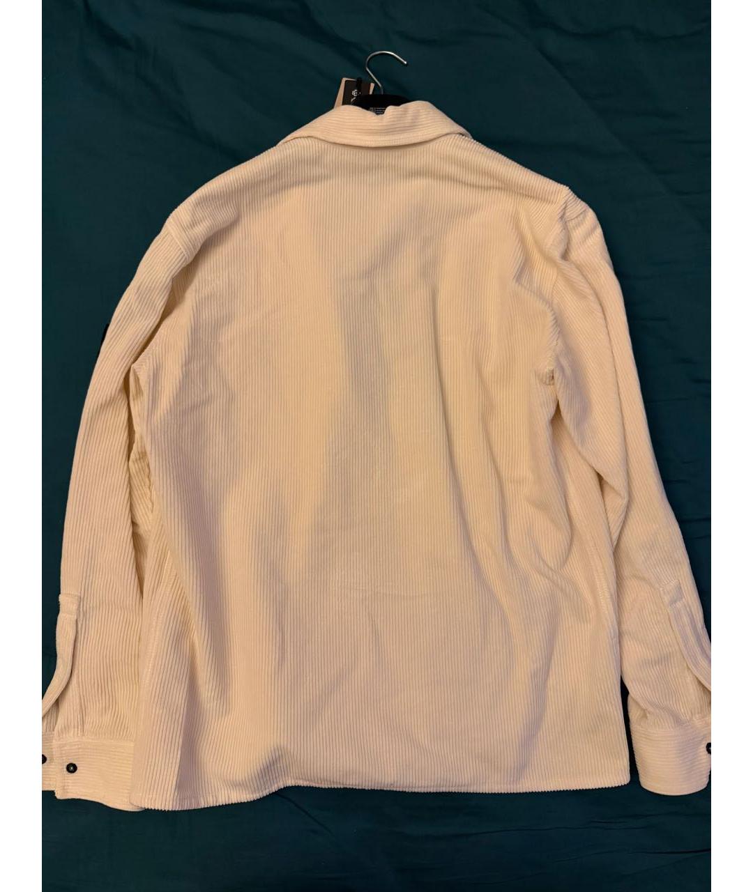 STONE ISLAND Бежевая хлопковая рубашка, фото 6