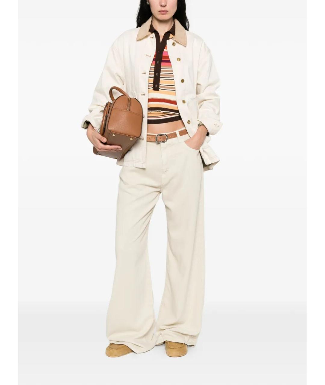 ICON DENIM Бежевые прямые джинсы, фото 2